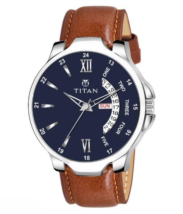 Men’s Classic Analog Watch with Leather Strap | Quartz Movement