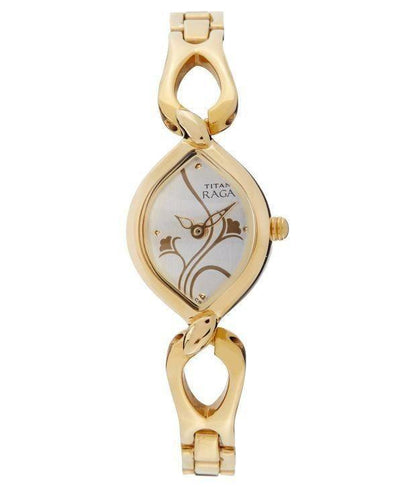 Titan Women’s Analog Silver Dial Watch | Elegant Metal Strap